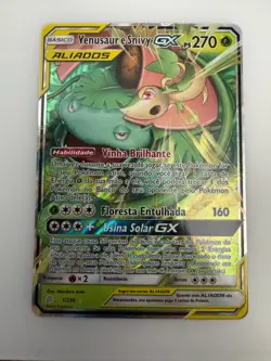 Venusaur & Snivy GX 1/236 Cosmic Eclipse - Tag Team - PORTUGUESE CARD - Pokemon - Image 1