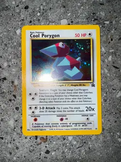 Pokemon TCG Cards Cool Porygon 15 WOTC Black Star Promo Holo NM * Swirl * - Image 3