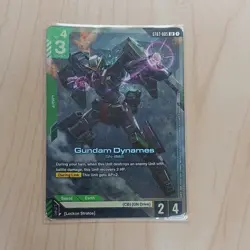 Gundam Dynames ST07-005 LR Bandai Gundam War TCG Unit Card Power 4 HP 2 - Image 1