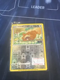 Bidoof 059/078 – Peelable Ditto Reverse Holo – Pokemon GO - Sword & Shield - Image 3