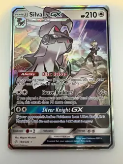 Silvally GX 184/236 Holo GX Rare Cosmic Eclipse Pokemon TCG - Image 1