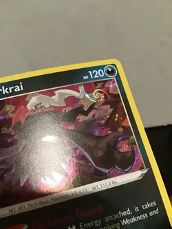 Darkrai Cosmos Holo 105/189 Pokemon Darkness Ablaze [Mew Tail Swirl Top Right] - Image 3