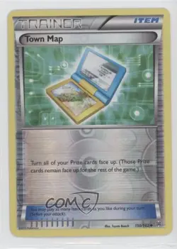 Town Map Reverse Foil Pokemon XY BREAKthrough #150 - Image 1