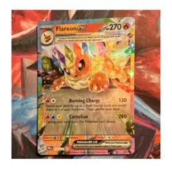 Pokemon Flareon ex Sv: Prismatic Evolutions EN 014/131 Double Rare Full Art Holo - Image 1