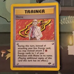 The Pokemon Company Blaine 17/132 Gym Challenge Unlimited Trainer Rare EN - Image 1