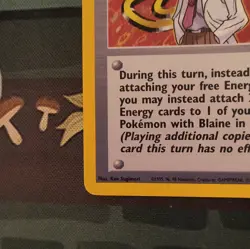 The Pokemon Company Blaine 17/132 Gym Challenge Unlimited Trainer Rare EN - Image 4