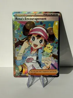 Rosa’s Encouragement 123/088 Special Illustration Rare Pokemon TCG Perfect Order - Image 1