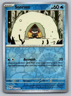 Pokemon TCG SV06: Twilight Masquerade Snorunt 051/167 Reverse Holo - Image 1