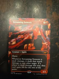 MTG - Screaming Nemesis (Borderless) - Duskmourn - Regular - 348 - NM - Image 1