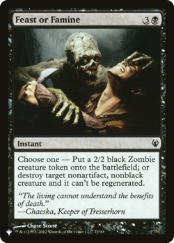 Feast or Famine #72 | Near Mint | The List PLST | Magic MTG - Image 1