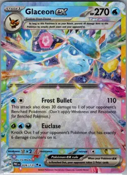 Glaceon ex 026/131 SV: Prismatic Evolutions - Pokemon Card - NM - Image 1