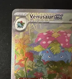 Pokemon Venusaur ex 198/165 Scarlet & Violet 151 Full Art Holo EX Rare Card - Image 2
