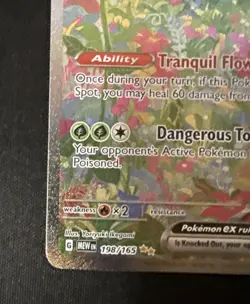 Pokemon Venusaur ex 198/165 Scarlet & Violet 151 Full Art Holo EX Rare Card - Image 4