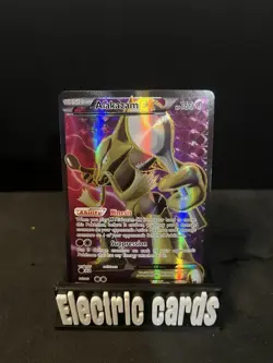 Pokemon TCG Alakazam EX Fates Collide Holo Card 117/124 2016 Full Art - Image 1