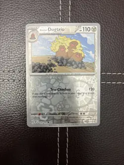 Pokemon TCG - Alolan Dugtrio - 123/191 - Surging Sparks - NM Reverse Holo (2024) - Image 1