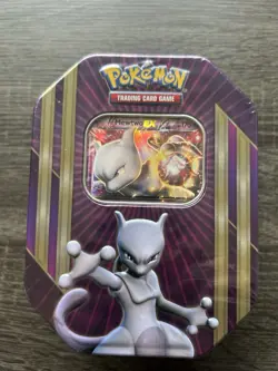 Pokemon Mewtwo Ex Triple Power Collector Tin Sealed In Box - Image 1