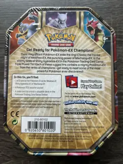 Pokemon Mewtwo Ex Triple Power Collector Tin Sealed In Box - Image 2