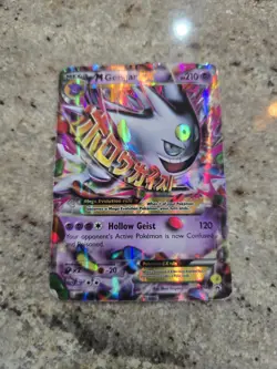 Pokemon M Gengar EX XY166 Mega EX Full Art Holo Promo Pokemon TCG English - Image 1