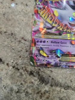 Pokemon M Gengar EX XY166 Mega EX Full Art Holo Promo Pokemon TCG English - Image 2