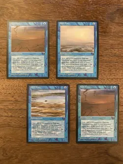 Tidal Flats NM+ x4 NEVER PLAYED MTG Fallen Empires Magic 1994 FREE SHIPPING - Image 1