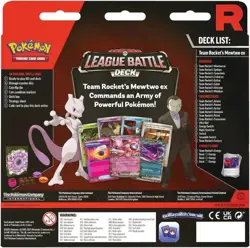 Pokemon TCG Team Rocket’s Mewtwo ex League Battle Deck Factory Sealed - Image 2