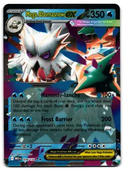 Mega Abomasnow ex 036/132 - 🌊 Mega Evolution Double Rare Pokemon TCG 🖤 - NM - Image 1