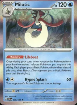 Milotic 036/182 Rare Paradox Rift Pokemon Holo Near Mint - Image 1