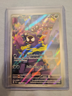 Pokemon TCG Temporal Forces Gastly Illustration Rare IR Holo 177/162 - Image 1