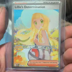 Pokemon TCG Lillie's Determination 184/132 ME01 Full Art Holo - Image 1