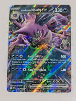 Team Rocket's Nidoking ex 119/182 Sv10: Destined Rivals Holo Pokemon TCG NM - Image 1