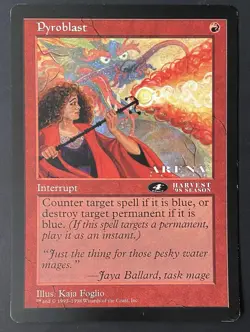 Magic The Gathering MTG PYROBLAST Promo 6x9 Oversize Jumbo Card! - Image 1