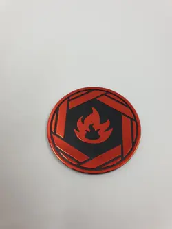 FIRE ENERGY COIN TOKEN POKEMON TRADING CARD GAME - Image 2