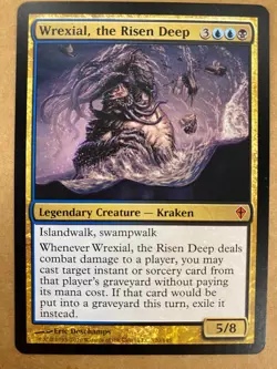 MTG 1x Wrexial, the Risen Deep # 120 Worldwake Magic the Gathering Card x1 NM - Image 1