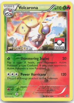 Volcarona (Pokemon League)[1st Place] 15/114 Holo League & Championship Cards NM - Image 1