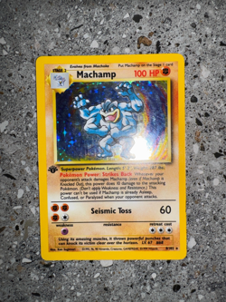 Pokemon TCG Cards 1st Edition Machamp 8/102 Base Set Holo Rare LP - Image 4