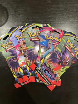Phantasmal Flames Sleeved Booster Pack Blister Assorted x1 Pokemon TCG Cards - Image 1