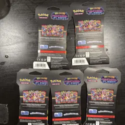 Phantasmal Flames Sleeved Booster Pack Blister Assorted x1 Pokemon TCG Cards - Image 2