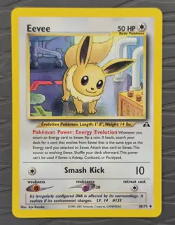 Eevee 38/75 Neo Discovery WOTC Pokemon Card - Image 1