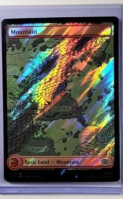 2023 MTG Magic The Gathering LOTR Lord of the Rings Surge Foil #719 Mountain LP - Image 1
