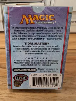 Magic The Gathering Mercadian Masques Tidal Mastery New Sealed Theme Deck MTG - Image 2