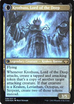 Magic the Gathering - Foil MTG-Krothuss, Lord of the Deep/Runo Stromkirk - Image 2