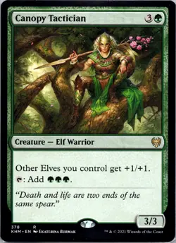 Canopy Tactician 378 Rare Kaldheim Magic: The Gathering Lightly Played - Image 1