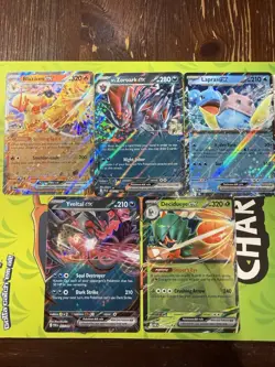 Pokemon TCG ex Holo 5-Card Lot Blaziken N's Zoroark Lapras Yveltal - Image 1