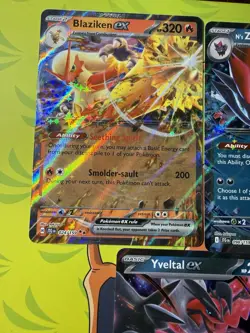 Pokemon TCG ex Holo 5-Card Lot Blaziken N's Zoroark Lapras Yveltal - Image 3