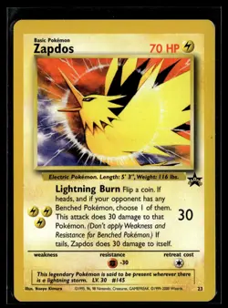 Zapdos 23 Wizards Black Star Promos Promo Pokemon - Image 1