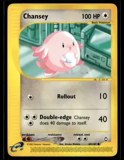 Chansey 69/147 Aquapolis Common Pokemon - Image 1