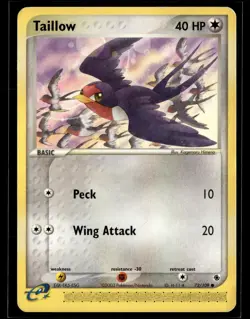 Taillow 72/109 Ruby & Sapphire Common Pokemon - Image 1