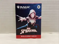 SDCC 2025 HASBRO MAGIC THE GATHERING SPIDER-MAN WELCOME DECK RED GWEN STACY - Image 1