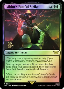 Gandalf FOTS sealed MTG LOTR Prerelease Kit (All Contents, but No Boosters) +R91 - Image 2