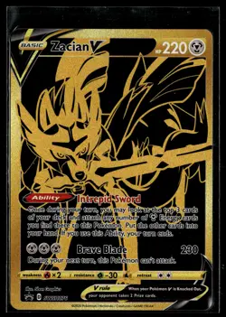 Zacian V SWSH076 SWSH Black Star Promo Pokemon - Image 1